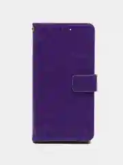 Фиолетовый чехол книжка для Samsung Galaxy A23, кожаный PU