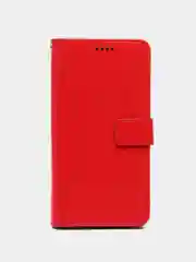 Красный чехол книжка для Samsung Galaxy A13 4G, кожаный, PU