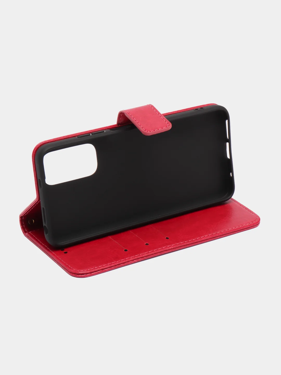 Фуксия кожаный PU чехол-книжка Xiaomi Redmi Note 11 / Redmi Note 11S