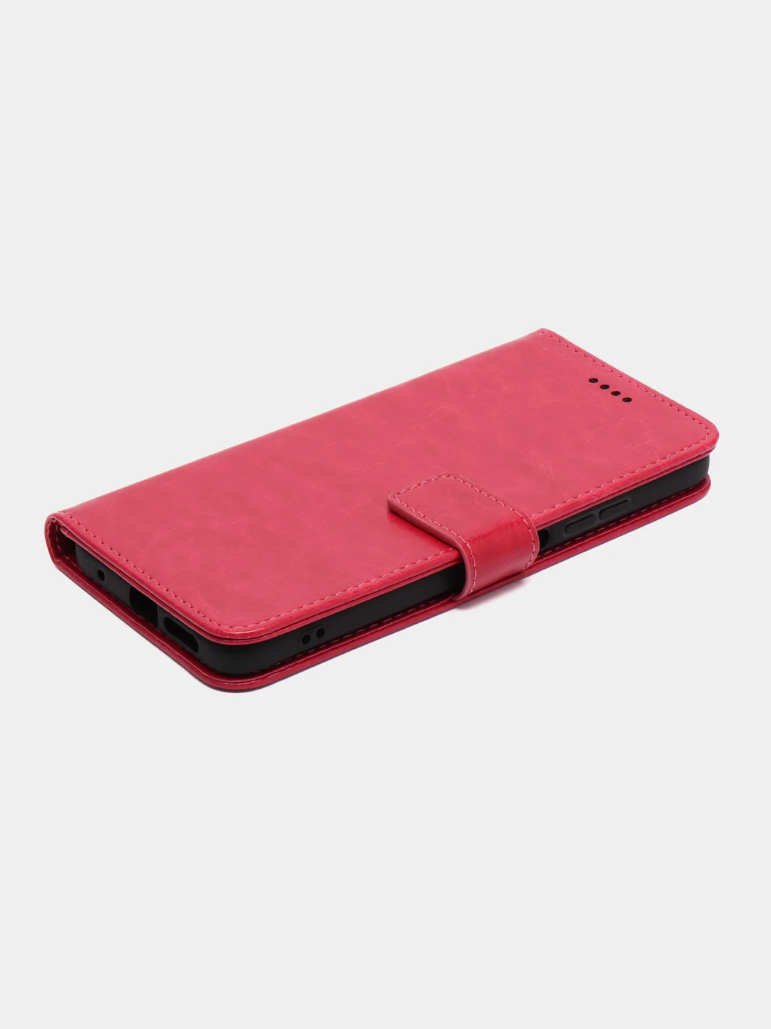Фуксия кожаный PU чехол-книжка Xiaomi Redmi Note 11 / Redmi Note 11S