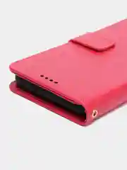 Фуксия чехол-книжка для Samsung Galaxy A03s, кожаный PU