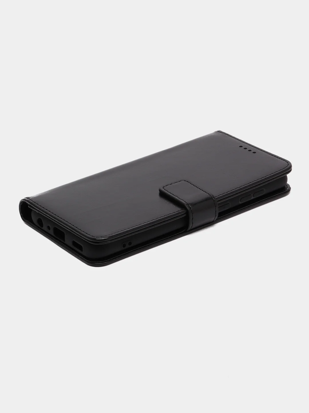 Черный чехол-книжка для Samsung Galaxy A03 Core, кожаный PU