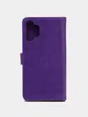 Фиолетовый чехол книжка для Samsung Galaxy A13 4G, кожаный, PU