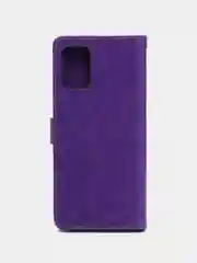 Фиолетовый чехол-книжка для Samsung Galaxy A03s, кожаный PU