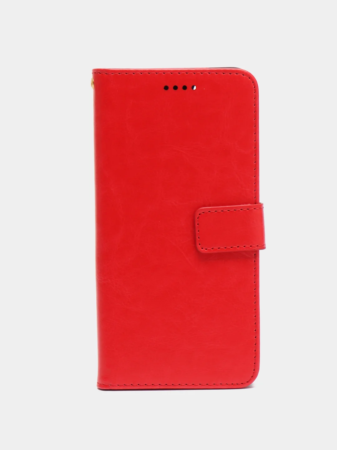 Алый кожаный PU чехол-книжка Xiaomi Redmi Note 11 / Redmi Note 11S