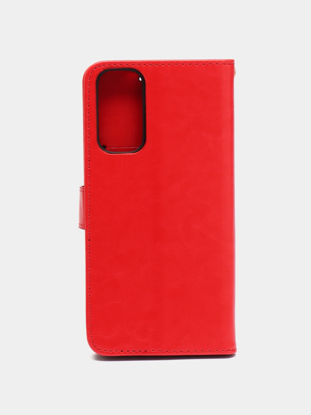 Алый кожаный PU чехол-книжка Xiaomi Redmi Note 11 / Redmi Note 11S