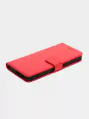 Алый кожаный PU чехол-книжка Xiaomi Redmi Note 11 / Redmi Note 11S
