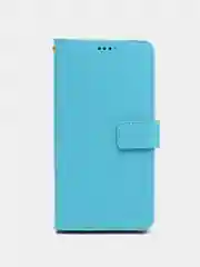 Голубой чехол книжка для Samsung Galaxy A23, кожаный PU