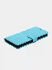 Голубой чехол книжка для Samsung Galaxy A23, кожаный PU