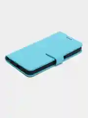 Голубой чехол книжка для Samsung Galaxy A13 4G, кожаный, PU