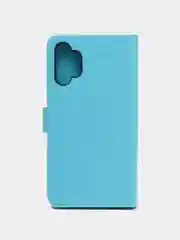 Голубой чехол книжка для Samsung Galaxy A13 4G, кожаный, PU