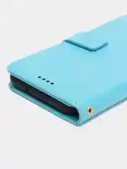 Голубой чехол книжка для Samsung Galaxy A13 4G, кожаный, PU