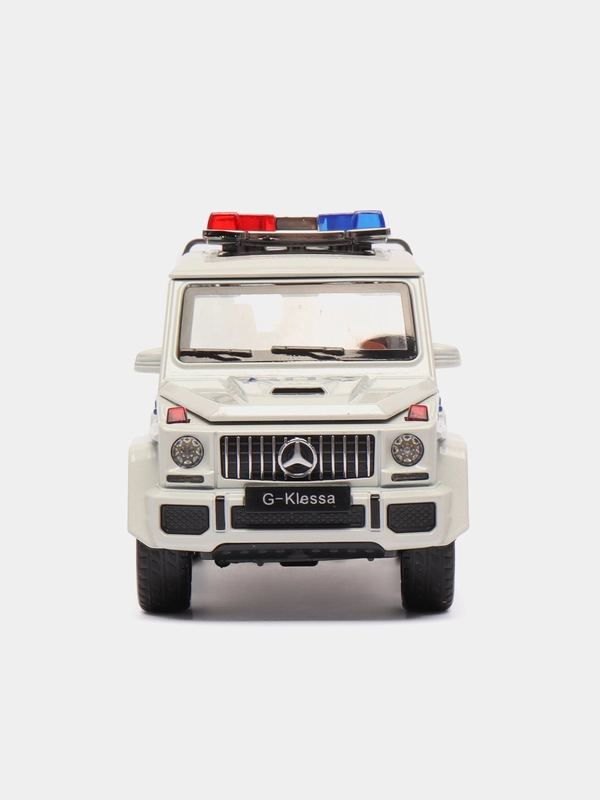 Машинка Mercedes-Benz Гелендваген полиция, металлическая