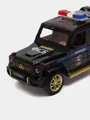 Черный машинка Mercedes-Benz Гелендваген полиция, металлическая