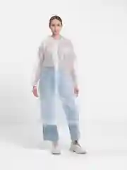 Плащ-дождевик с капюшоном, многоразовый