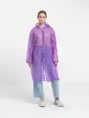 Фиолетовый плащ дождевик