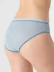 Бирюзовый женские трусы базовые из хлопка
