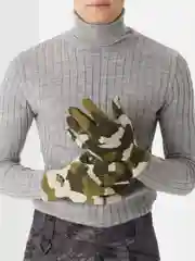 Зелёный хаки перчатки мужские, теплые, хаки