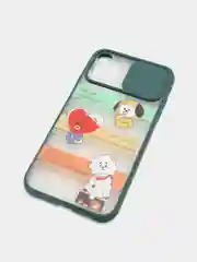 Лесной зеленый чехол для айфон 11 / 12 Pro Max с защитой камеры матовый полупрозрачный iPhone про макс