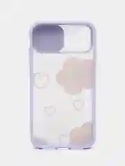 Фиолетовый чехол для айфон 11 / 12 Pro Max с защитой камеры матовый полупрозрачный iPhone про макс