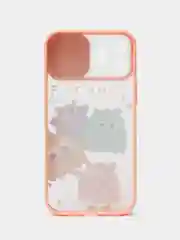 Розовый чехол для айфон 11 / 12 Pro Max с защитой камеры матовый полупрозрачный iPhone про макс