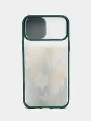 Зелёный хаки чехол для айфон 11 / 12 Pro Max с защитой камеры матовый полупрозрачный iPhone про макс