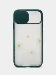 Тёмно-зелёный чехол для айфон 11 / 12 Pro Max с защитой камеры матовый полупрозрачный iPhone про макс