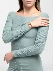 Золотой два браслета бусины и жемчуг