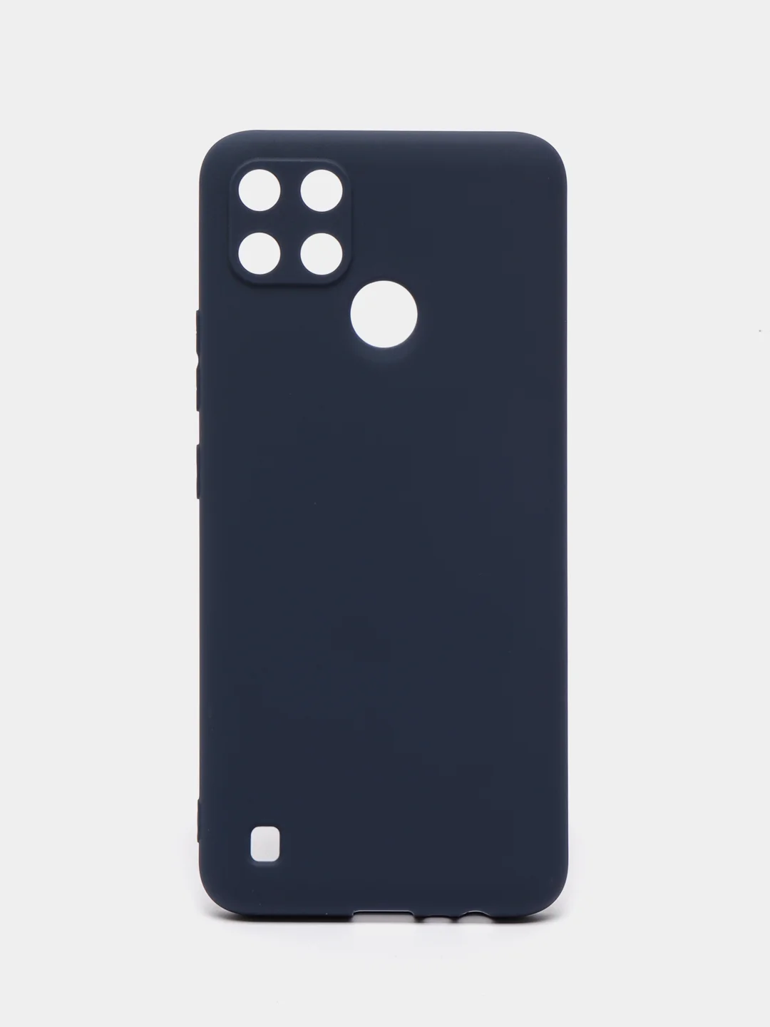 Синий чехол для Realme C21Y, Realme С25Y ( Реалми С21Y, С25Y ) силиконовый, матовый