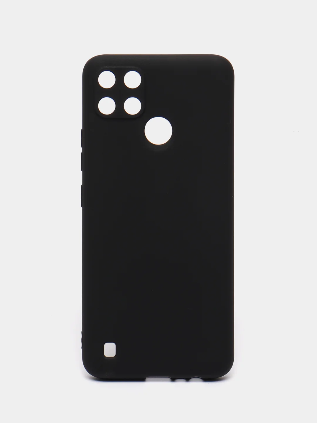 Черный чехол для Realme C21Y, Realme С25Y ( Реалми С21Y, С25Y ) силиконовый, матовый