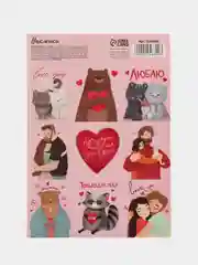Серый металлик наклейки-стикеры для ежедневника.  Бумажные наклейки для творчества, 72 вида