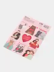 Серый металлик наклейки-стикеры для ежедневника.  Бумажные наклейки для творчества, 72 вида