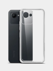 Прозрачный чехол для Realme C30, C31, C33, C35, защита камеры