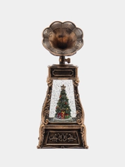 Новогодний музыкальный фонарь "Граммофон", ночник фонарь с музыкой и подсветкой