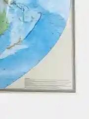Карта Мира Политическая, настенная, для дома, школы и офиса. Карта на стену. Новые границы
