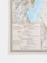 Карта Российской Федерации, настенная. Карта России политико-административная на стену. РФ
