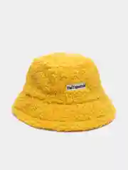 Желтый женская теплая панама шляпа из искусственного меха