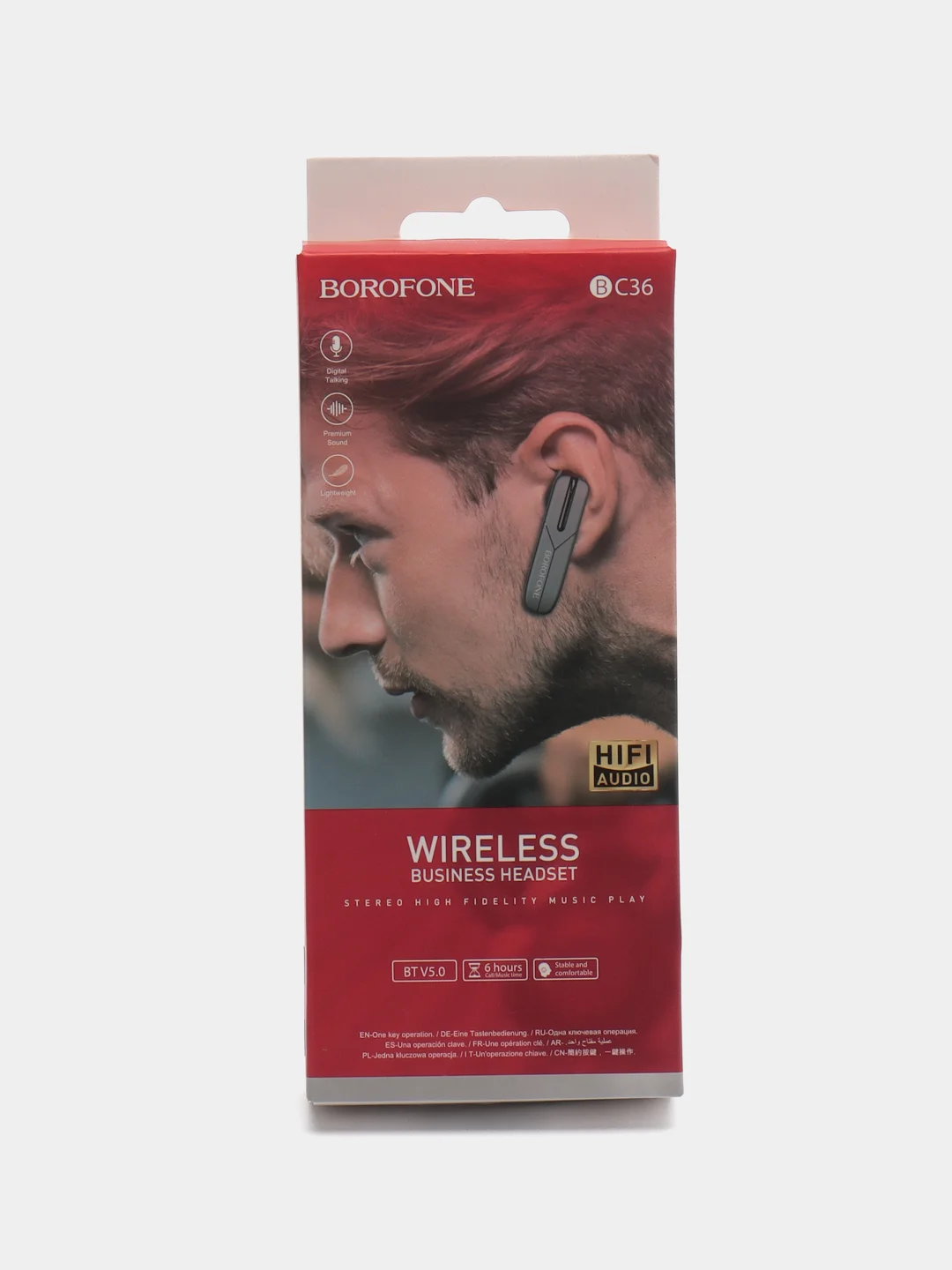 Черный стереогарнитура Borofone BC36,  Bluetooth
