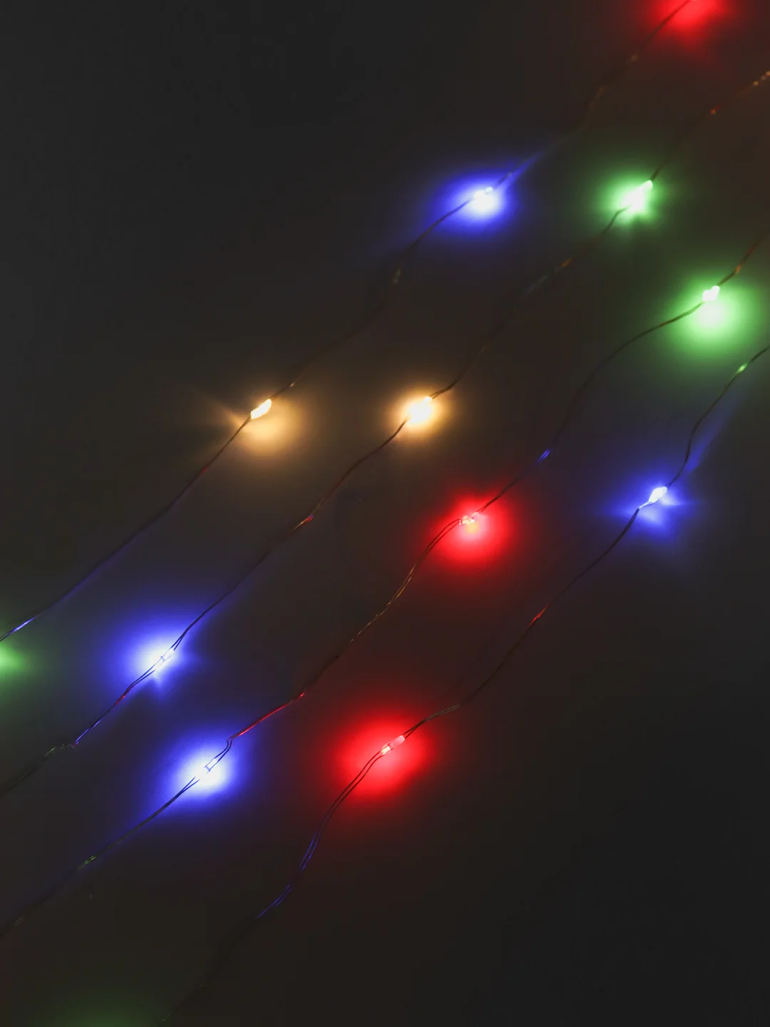 Конфетный гирлянда новогодняя медная светодиодная LED, USB питание, 1 / 2 / 3 / 4 / 5 метра