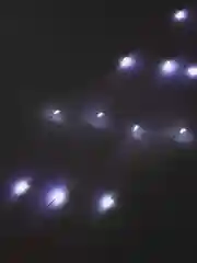Белый гирлянда новогодняя медная светодиодная LED, USB питание, 1 / 2 / 3 / 4 / 5 метра