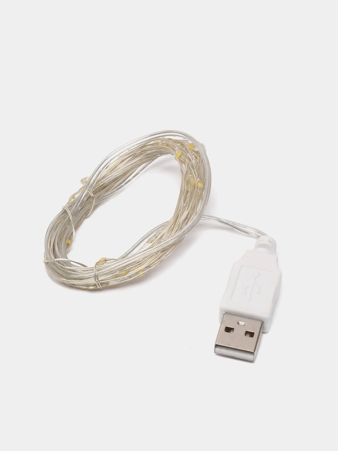 Лимонный гирлянда новогодняя медная светодиодная LED, USB питание, 1 / 2 / 3 / 4 / 5 метра