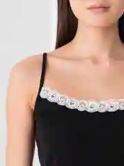 Черный пижама женская, с шортами