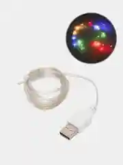 Конфетный гирлянда новогодняя медная светодиодная LED, USB питание, 1 / 2 / 3 / 4 / 5 метра