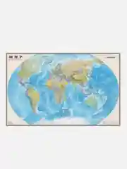 Интерактивная Карта Мира Политическая, настенная, для дома, школы и офиса