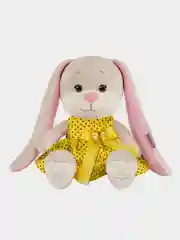Мягкая игрушка Зайка в Желтом Платьице в Черный Горошек, Jack&Lin, 20 см, в коробке