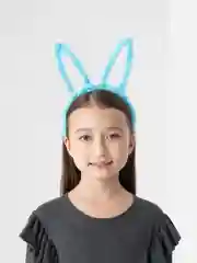 Голубой ободок ушки зайчика, уши зайца 3 цвета, новый год