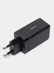 Белый зарядное устройство Baseus GaN3 Pro Fast Charger 2C, U 65W EU, кабель 100W, CCGP050102