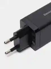 Белый зарядное устройство Baseus GaN3 Pro Fast Charger 2C, U 65W EU, кабель 100W, CCGP050102