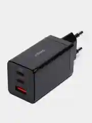 Белый зарядное устройство Baseus GaN3 Pro Fast Charger 2C, U 65W EU, кабель 100W, CCGP050102