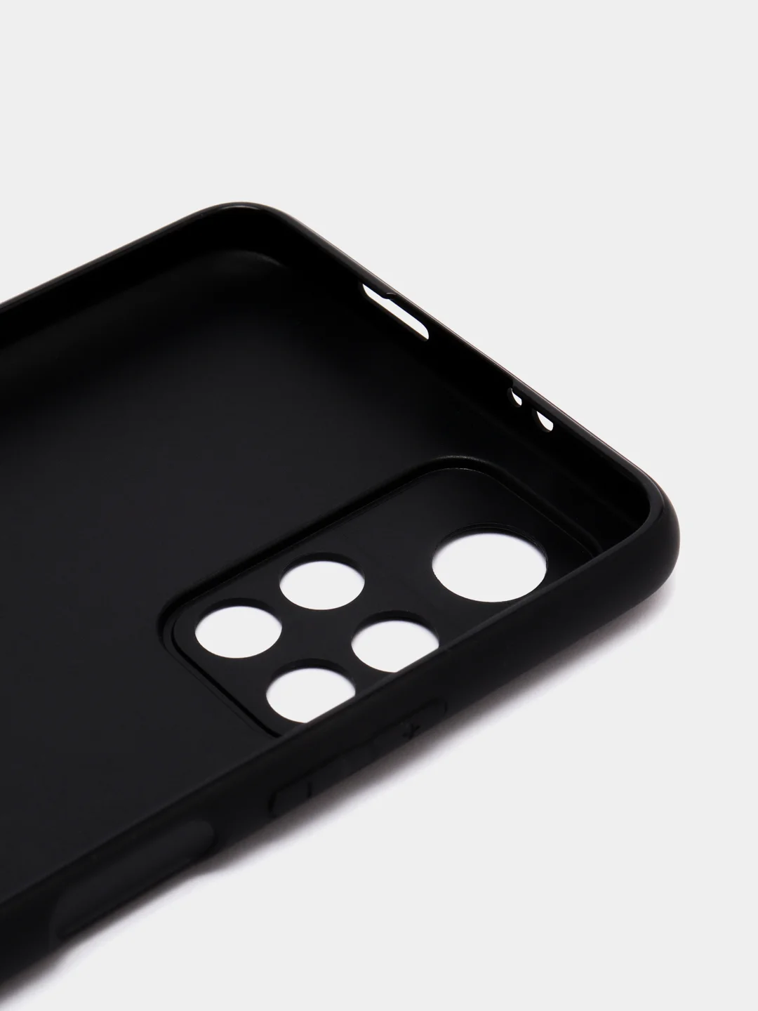 Черный чехол BROSCORP для Xiaomi Poco M4 Pro 5G,тонкий, матовое покрытие, защита вокруг камер